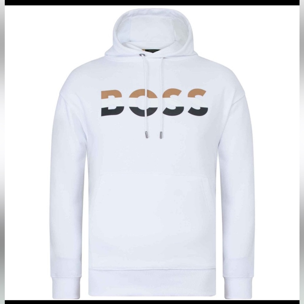 NEW Boss Hoodie Signature Stripe Logo Size INT XL